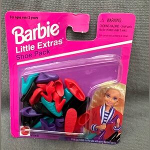 Mattel Barbie Little Extras Shoe Pack 12 pack Heels, Sneakers, Flats NRFB NIB